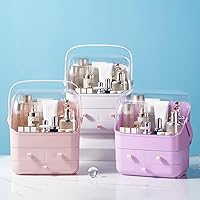 SUNFICON Large Makeup Organizer with Drawers - Pink — image 7