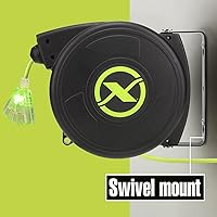 Flexzilla 50' Retractable Extension Cord Reel, 14/3 AWG — image 6