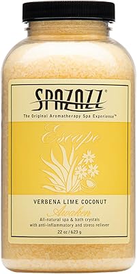 Spazazz Spa and Bath Crystals Lime Coconut 22 Ounce