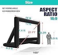 GYUEM 21 Feet Inflatable Outdoor Projector Movie Screen — image 5