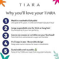 TIARA 2-in-1 Luxury Shower Cap — image 5