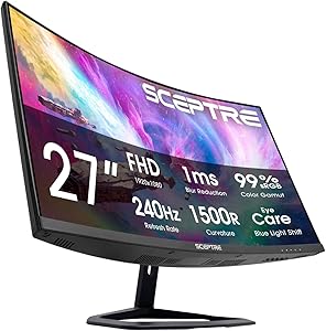 Sceptre C275B 27-inch Curved 240Hz Gaming Monitor Review