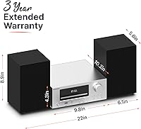 Oakcastle HiFi300 Bluetooth Stereo Shelf System — image 4