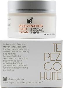 Derma Detox Rejuvenating Facial Night Cream with Retinol, Tepezcohuite & Niacinamide 1oz Review