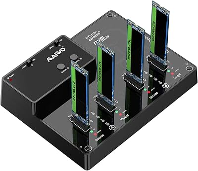 MAIWO M.2 NVMe SSD Cloner Duplicator 4 Bay Docking Station