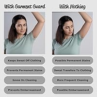 Garment Guard Disposable Adhesive Cotton Underarm Sweat Pads (10 Pairs, Black) — image 2