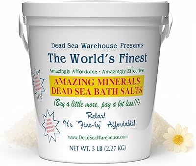 Dead Sea Warehouse Amazing Minerals Dead Sea Bath Salts 5 lbs