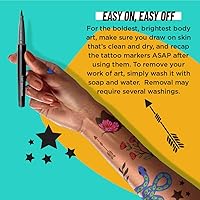 BIC BodyMark Temporary Tattoo Markers, Color Collection, 6-Count — image 5