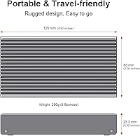 Qwiizlab ES40UR Fanless 40Gbps USB4 Thunderbolt SSD Enclosure 8TB — image 8