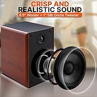 Pyle PHQBS62 6.5″ Home Wooden Bookshelf Speakers — image 2