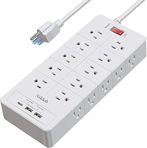 Nikleb 23-in-1 Power Strip Surge Protector