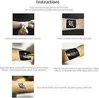 WEERSHUN 9 Pcs Temporary Tattoo Kit with Stencils — image 5