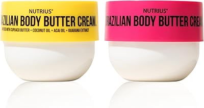 Nutrius Brazilian Body Butter Cream Coco + Berry Bliss 2 x 6 FL OZ