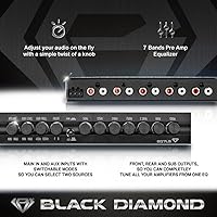 Black Diamond EQ7LS 7-Band Stereo Equalizer/Crossover Pre Amp — image 2