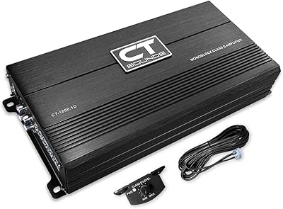 CT Sounds CT-1000.1D Compact Class D Car Audio Monoblock Amplifier