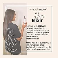 BASK & LATHER Elixir Hair Strengthening Oil 4oz — image 2