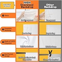 YAYOYA 10x20 ft White Backdrop for Photoshoot — image 6