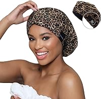 Hairbrella Luxurious Satin-Lined Adjustable Shower Cap (Black) — image 1