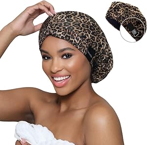 Hairbrella Luxurious Satin-Lined Adjustable Shower Cap (Black) Review