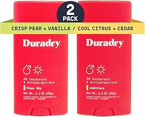 Duradry Clinical-Strength Antiperspirant Deodorant - 2.6oz Clear Sky + Limitless Review