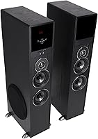 Rockville TM80B Powered Home Theater Tower Speaker System — image 1