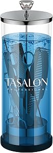 TASALON Barber Jar with Crystal Handle (45.5 oz)