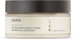 AHAVA Dead Sea Salt Softening Butter Salt Scrub, 7.5oz