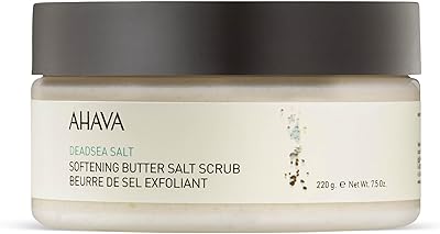 AHAVA Dead Sea Salt Softening Butter Salt Scrub, 7.5oz