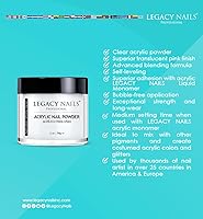 Legacy Nails Crystal Clear Acrylic Powder 1lb — image 2