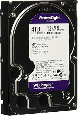 Western Digital 4TB WD Purple Surveillance Hard Drive