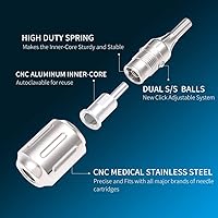 Cartridge Tattoo Grips CNC 316L Stainless Steel Adjustable Grip 32mm — image 3