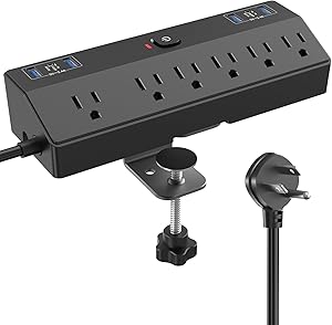 JXGUCAT Desk Clamp Power Strip with 40W Fast Charging Station Review