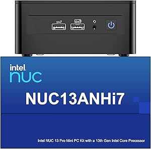 Intel NUC 13 Pro Mini PC, Core i7-1360P, 32GB RAM, 1TB SSD
