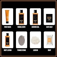 Body & Earth Gift Basket for Men Citrus Scented Bath Set — image 3