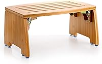 Lyellfe Bamboo Folding Step Stool — image 1