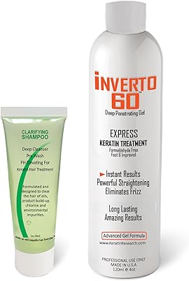 INVERTO 60 Advanced Gel Complex Brazilian Keratin Hair Blowout Treatment 120ml