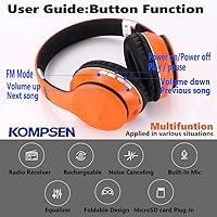 KOMPSEN EL-B4 Wireless Bluetooth Noise Cancelling Headphones — image 5