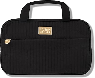 Laura Geller Quilted Folding Travel Makeup Bag - Black