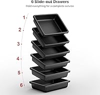 Mefeir Hair Cart Organizer with Wheels 6 Drawers — image 4