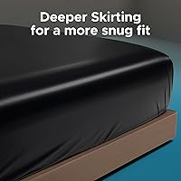 Eroticgel Black Vinyl Queen Waterproof Massage Bed Sheet — image 8