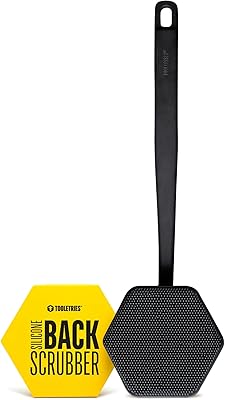 TOOLETRIES Silicone Back Scrubber - Charcoal