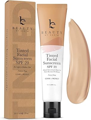 Beauty by Earth Tinted Sunscreen SPF 20 Light Beige 2.8oz