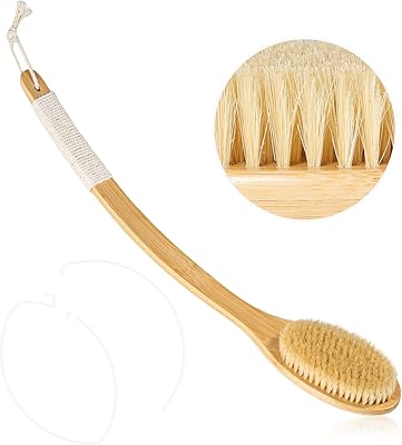 COINPOTIA Bath Body Brush with Bamboo Handle