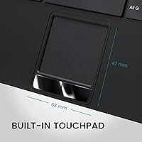 Perixx PERIBOARD-525 US Wired Mini USB Keyboard with Touchpad — image 3