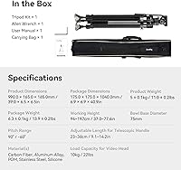 SmallRig AD-100 FreeBlazer Carbon Fiber Video Tripod — image 10