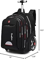 Meijieluo 22-inch Rolling Backpack with Wheels — image 9