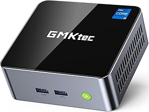 GMKtec Mini Desktop Computer M3, Intel Core i5-12450H, 16GB RAM, 512GB SSD