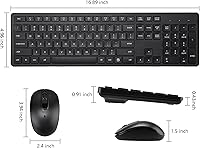 Harburfine Wireless Keyboard and Mouse Combo — image 7
