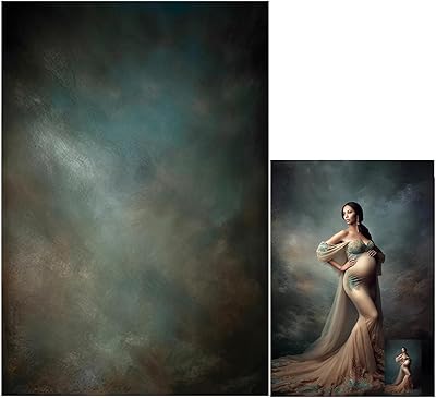 HMTFOTO 6x9ft Aqua Backdrop