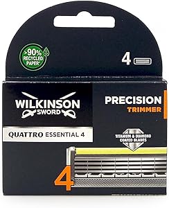 Wilkinson Sword Quattro Titanium Precision Razor Blades - 4 Count Review